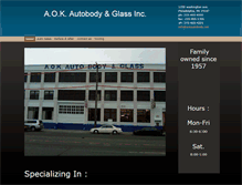 Tablet Screenshot of aokautobody.net
